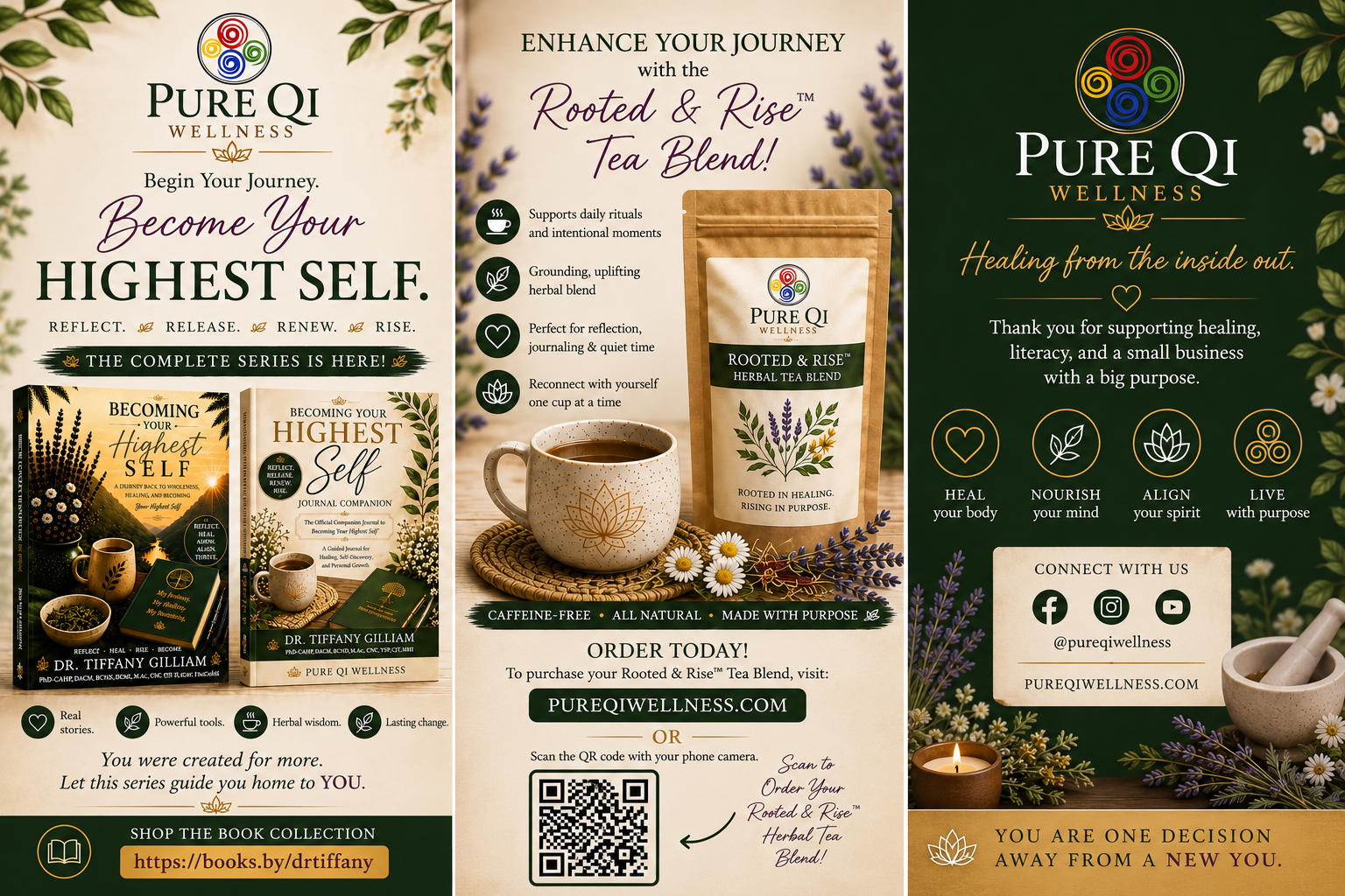 Becoming Your Highest Self Collection: Book, Journal, Tea