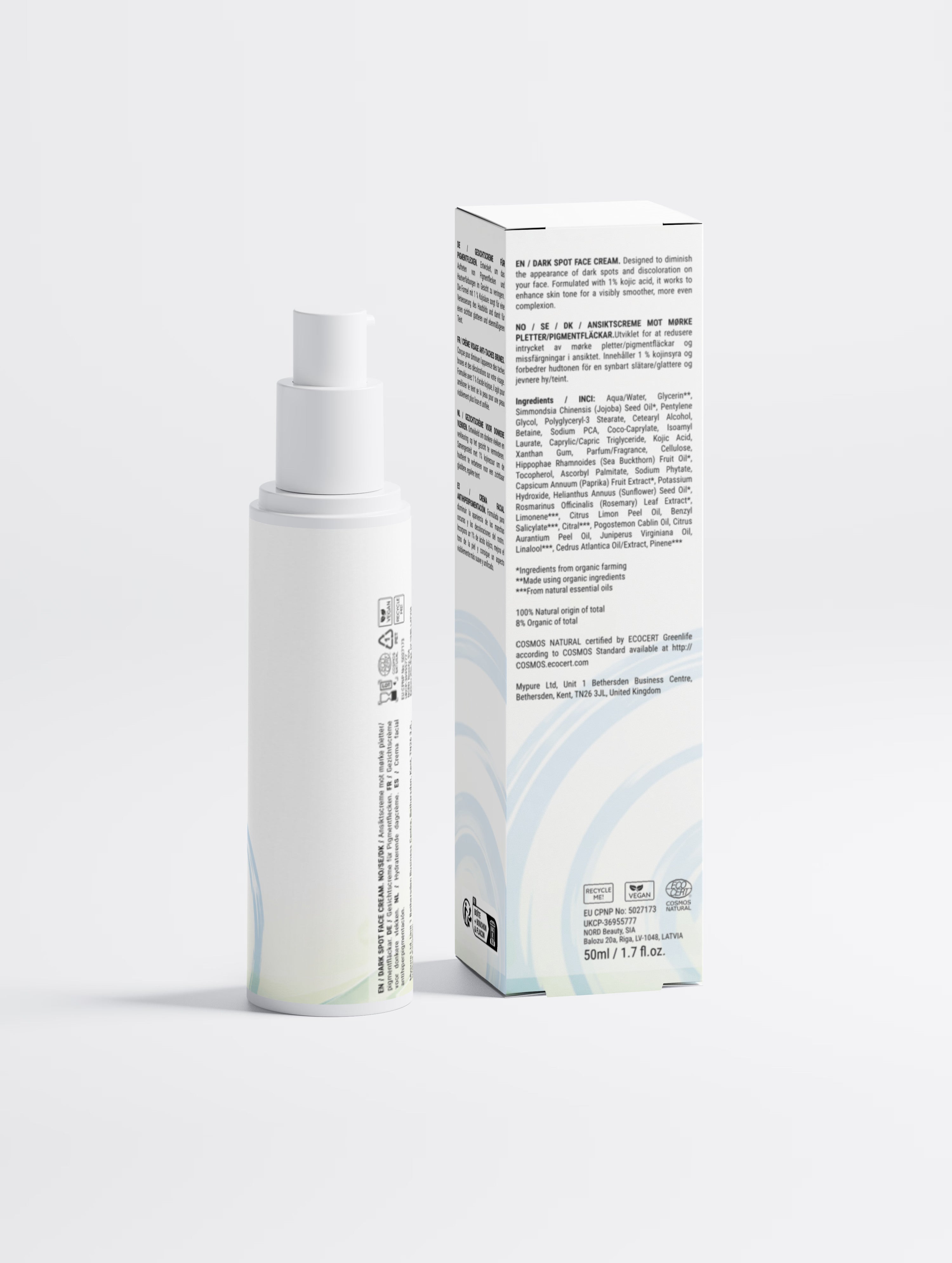 Dark Spot Face Cream with Kojic Acid