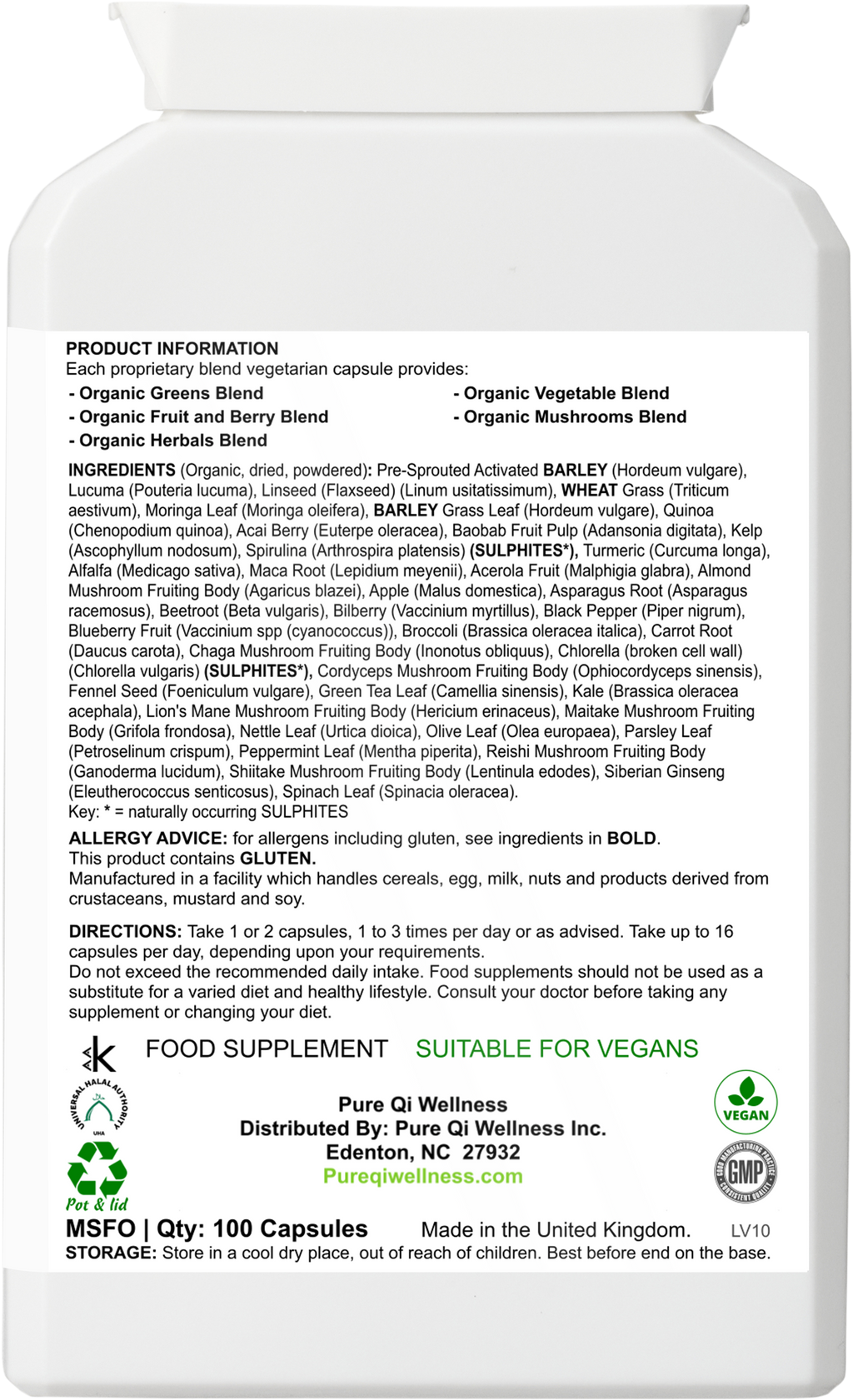 Plant-Based Superfood Capsules