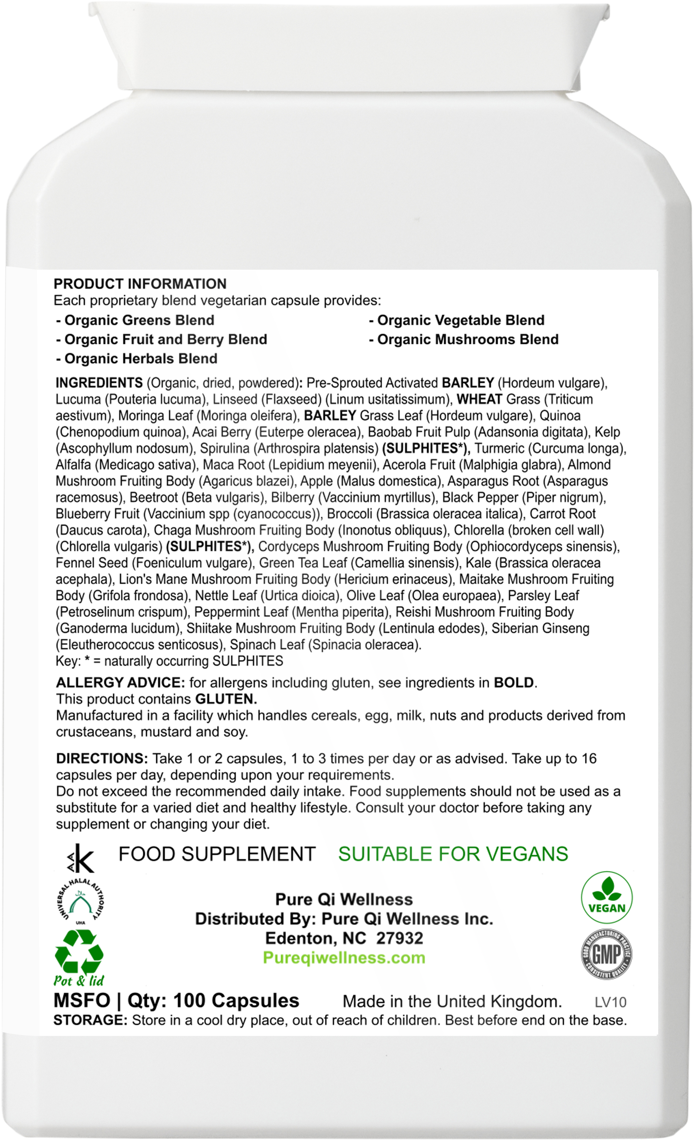 Plant-Based Superfood Capsules