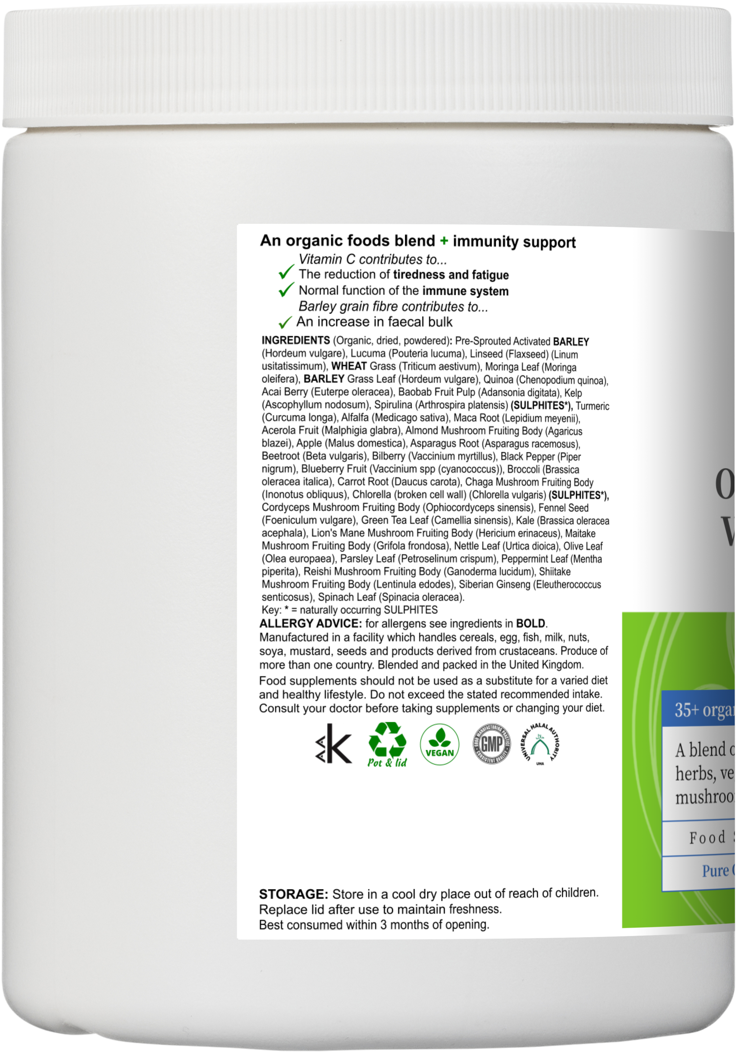 Organic Green Vitality Blend