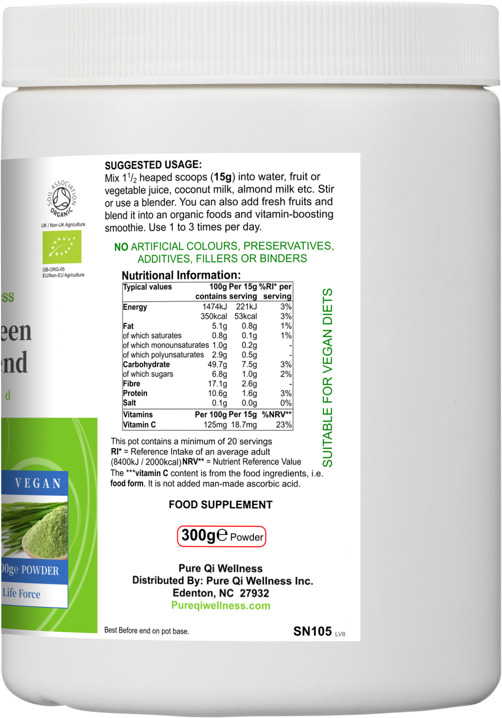 Organic Green Vitality Blend