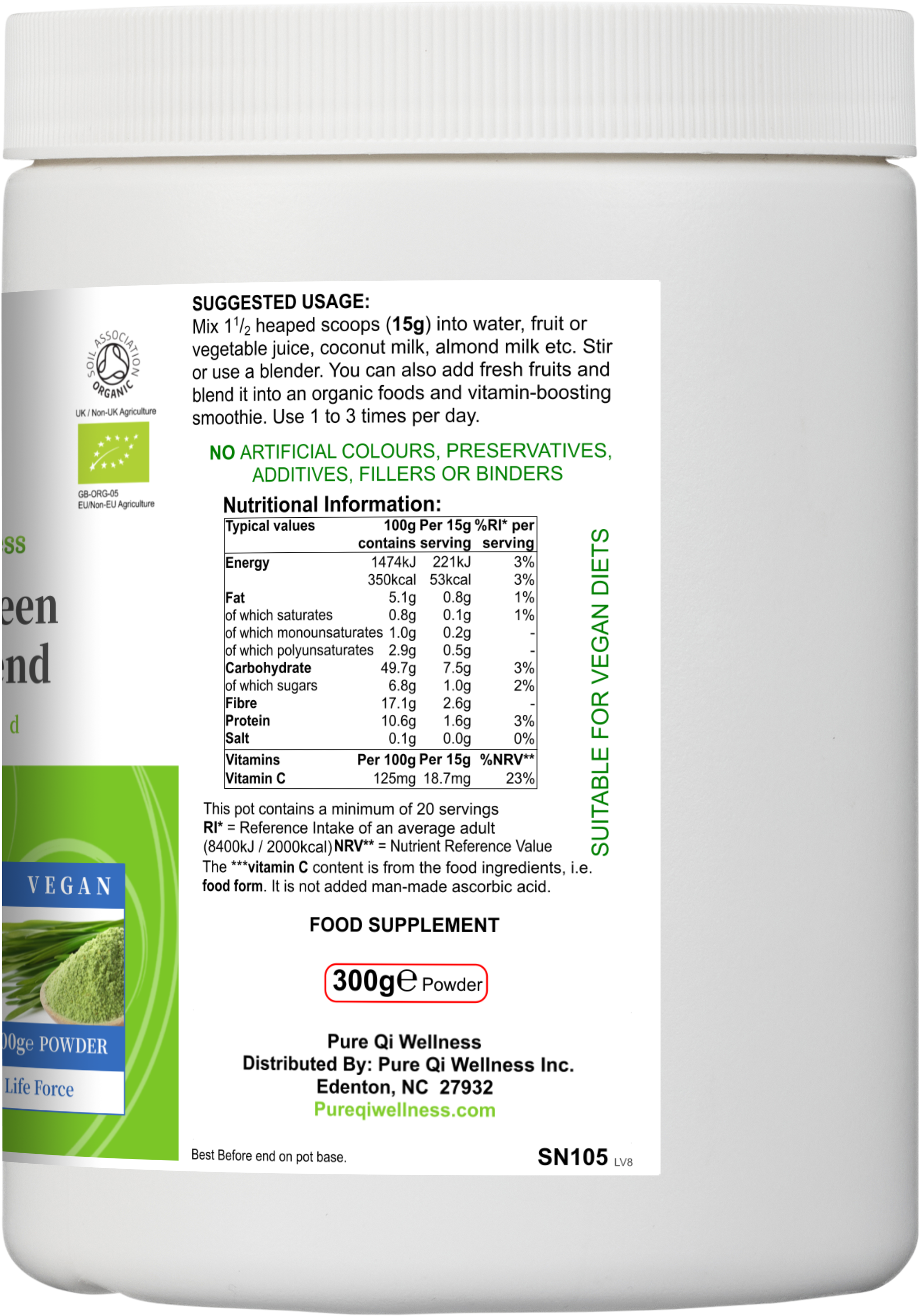 Organic Green Vitality Blend