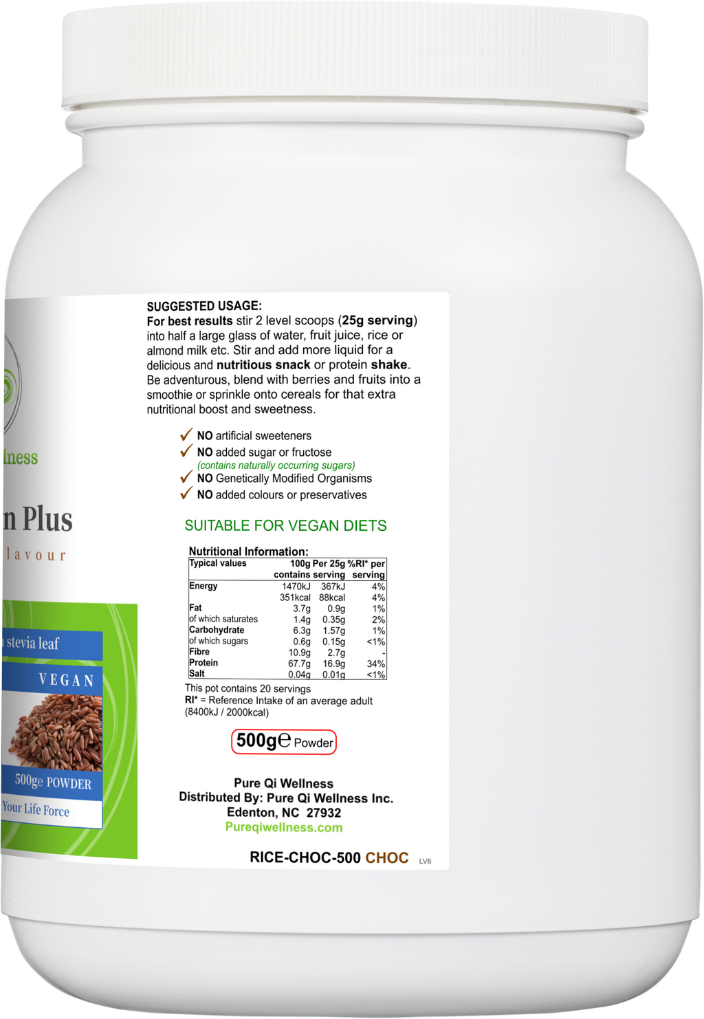 RiceProtein Plus (Chocolate)