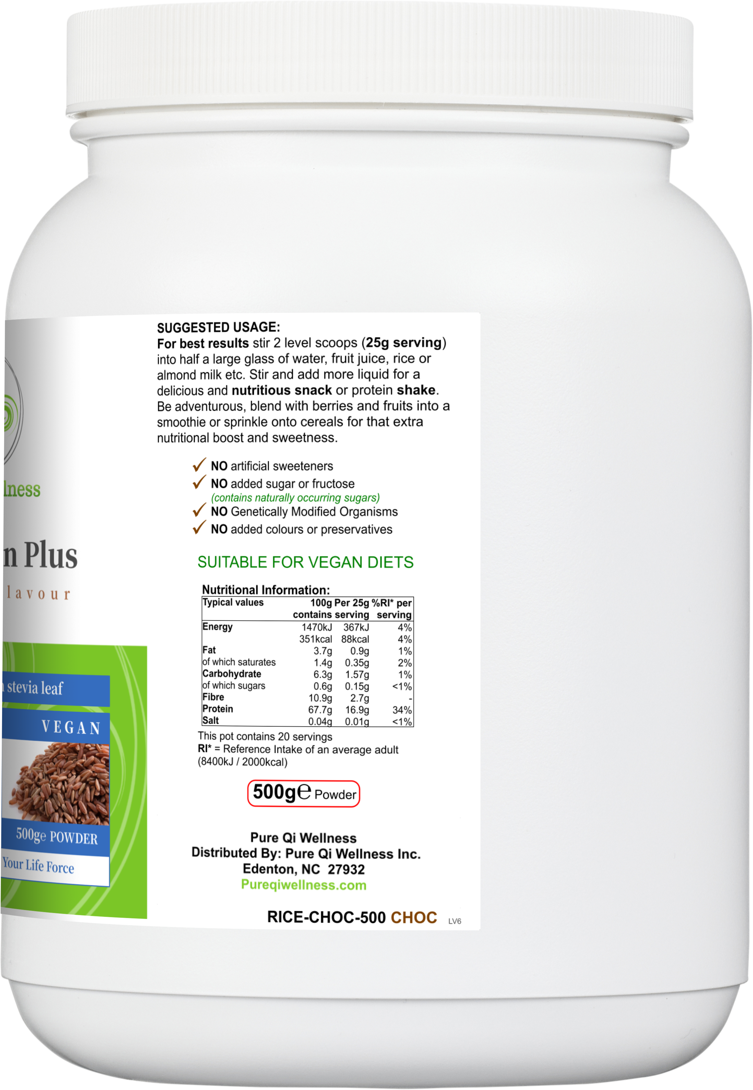 RiceProtein Plus (Chocolate)