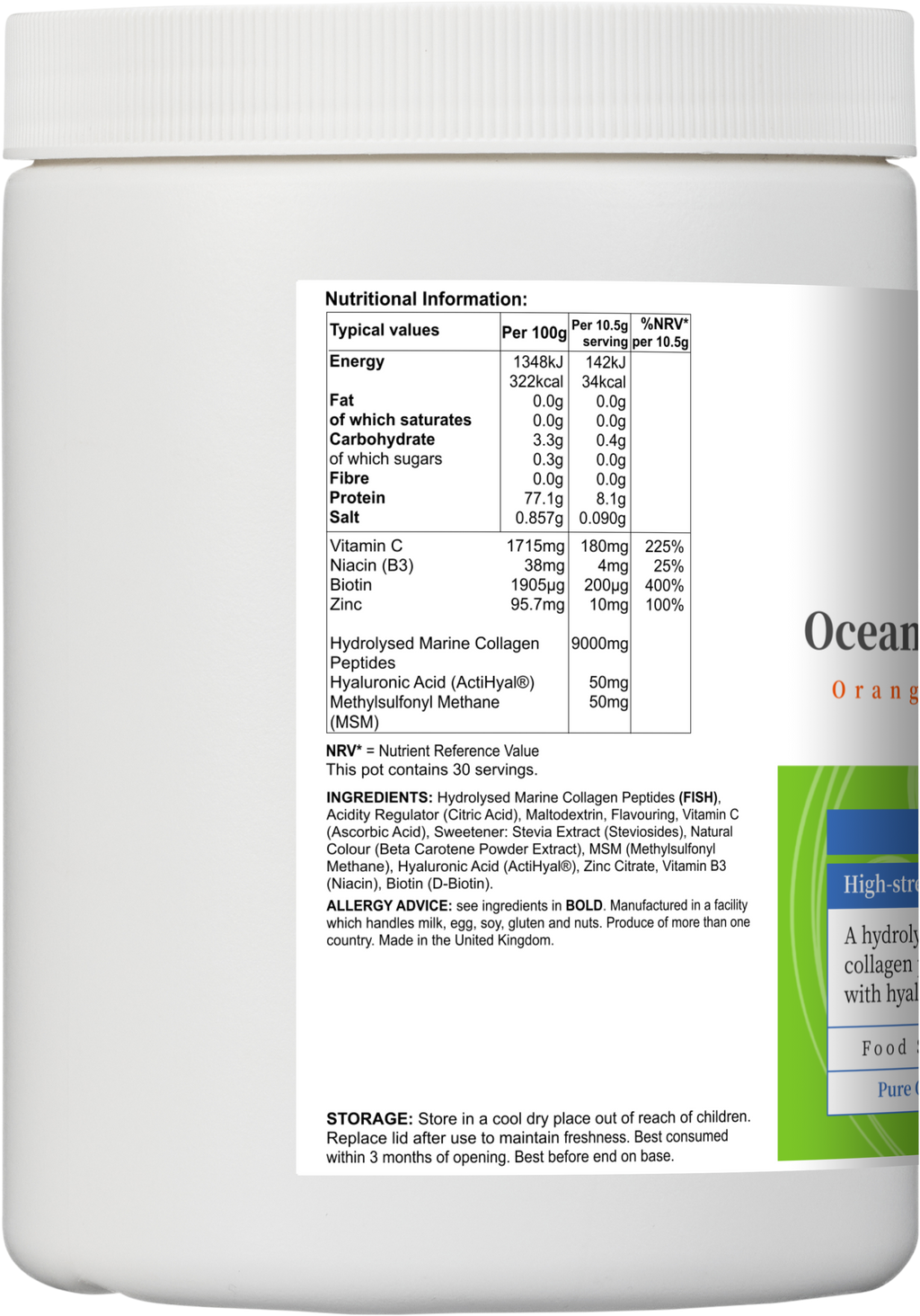 Oceanic Collagen Blend (Orange)