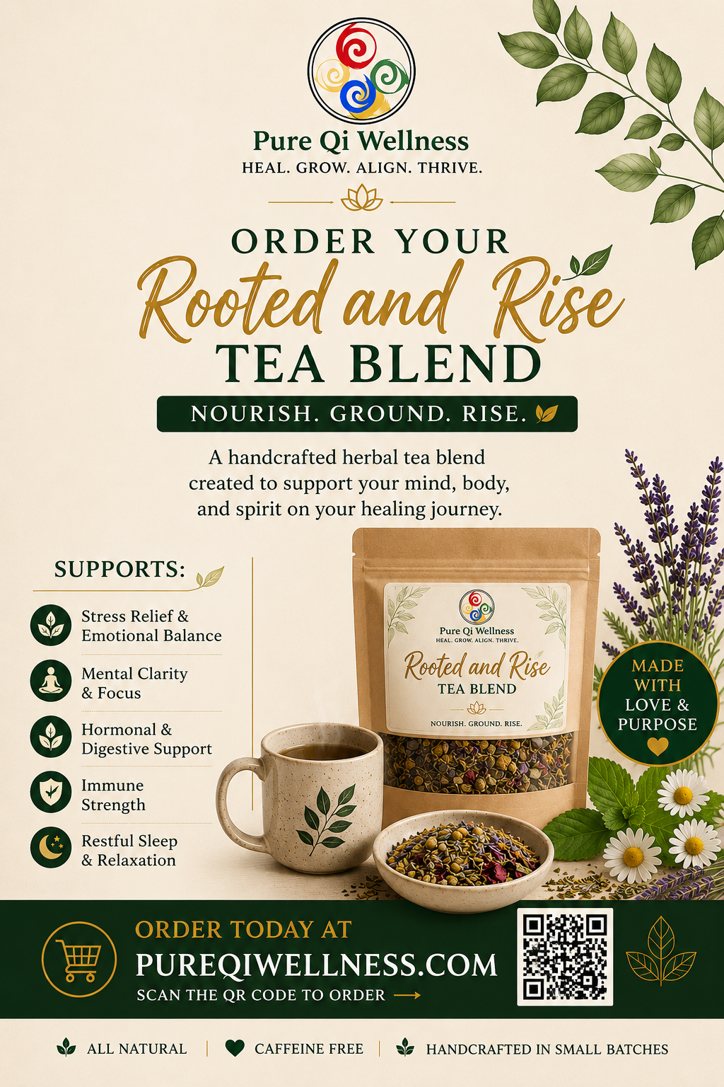 Rooted and Rise Tea Blend